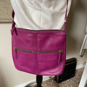 EUC Fossil leather bag